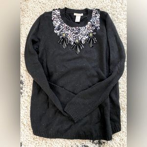 H&M embellished sweater